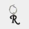 Big R Earring With Strass