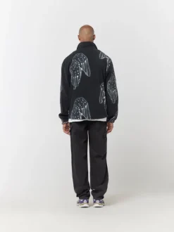 Dice Print Fleece Quarter Zip Pullover