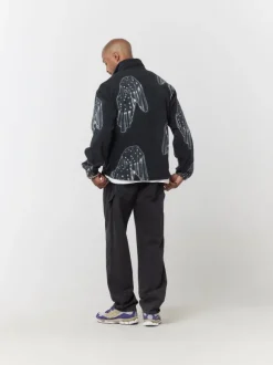 Dice Print Fleece Quarter Zip Pullover