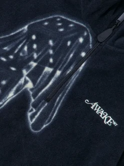 Dice Print Fleece Quarter Zip Pullover
