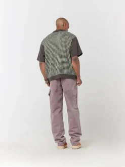 Knit Crochet Short Sleeve Button Down