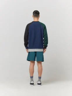 Mixed Up Raglan Crewneck