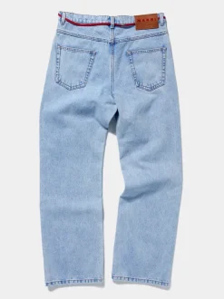 Mohair Patch Straight Leg Trouser