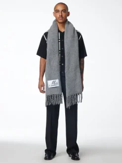 Overdyed Brushed Wool Scarf