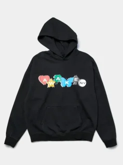 Printed Charm Logo Hoodie