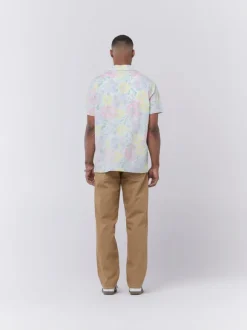 Reverse Print Floral Shirt