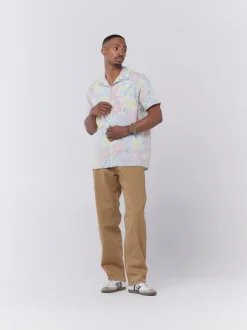 Reverse Print Floral Shirt