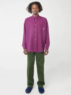 Tropical Wool Long-Sleeved Shirt